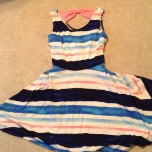 Blue white and pink sundress